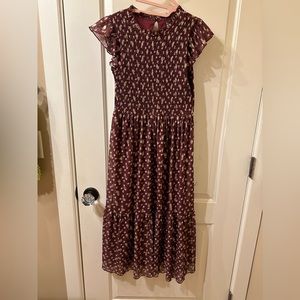 Maroon girls dress Zunie Size 12